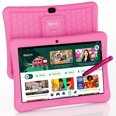 Contixo Kids Tablet K102, 10-inch HD, ages 3-7, Toddler Tablet with Camera, Parental Control, Android 10, 32GB, WiFi, Learning Tablet for Children with Teacher's Approved Apps and Kid-Proof Case