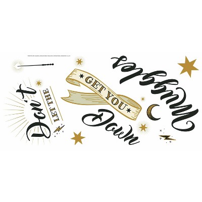 RoomMates Harry Potter Muggles Quote Peel and Sticks Kids' Wall Decals