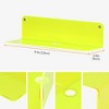 Unique Bargains Acrylic Floating Wall Display Shelves for Bathroom Living Room 3 Pcs - 2 of 4