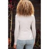 Women's Lettuce Hem Mock Neck Pullover - mystree - 2 of 2