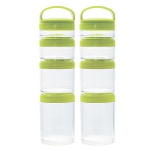 Link Portable Stackable Food Leak Proof Storage Containers Great For Snacks, Formula, Powders Portion Control  Airtight - 2 Set Bundle - 1 of 4