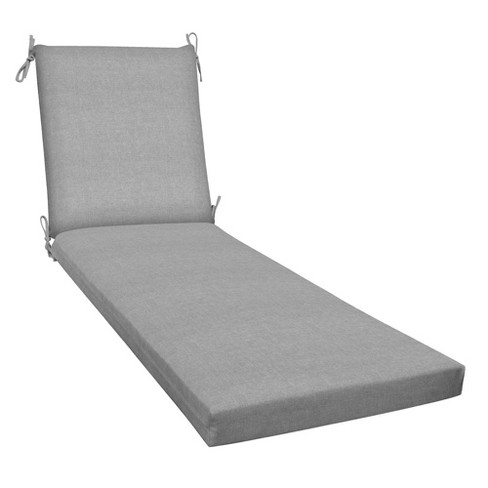 Honeycomb Outdoor Chaise Lounge Cushion - Textured Solid Platinum Grey - image 1 of 4