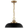 Nuvo Lighting Colony 1 - Light Pendant in  Matte Black/Burnished Brass - 4 of 4