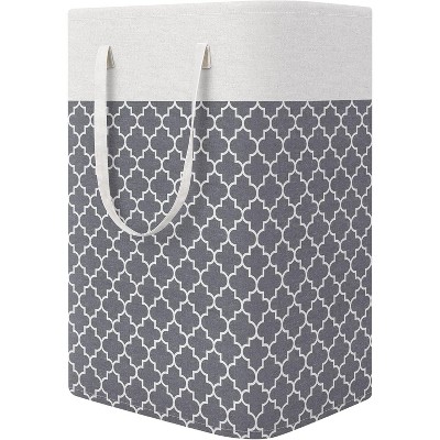 Paaaawaters Large Collapsible Laundry Basket Hamper with Easy Carry Handles，Freestanding Clothes Hampers for Laundry, Bedroom