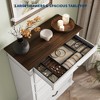 Farmhouse Tall Dresser for Bedroom with 7 Drawers, 50" Tall Large Wood Chest of Drawers with Jewelry Storage for Bedroom, Living Room, Hallway - 4 of 4