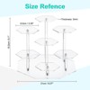 Unique Bargains Round Smooth Wedding Party Cupcake Acrylic Display Stand - 2 of 4