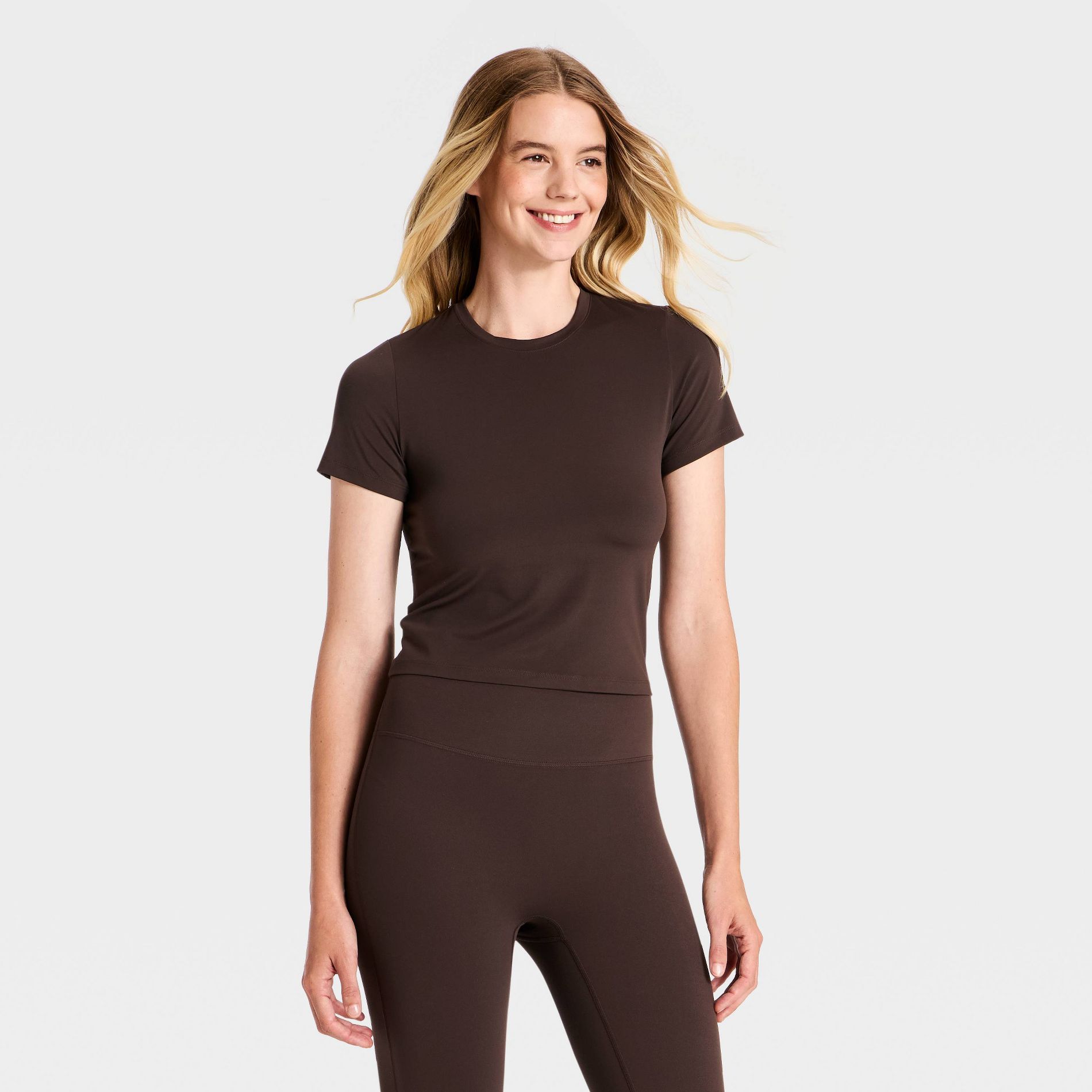 Women's Short Sleeve Everyday Soft Open Back T-Shirt - All In Motion™