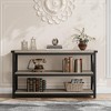 Industrial Long Console Table, 47 Inch 3-Tier Entryway Table with Storage Shelves, Rectangular Sofa Table - 4 of 4