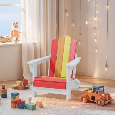 Hyleory Kids' Outdoor Adirondack Chair - Durable HDPE Kids' Patio Chair