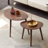 CAVINAS Coffee Tables for Living Room Oak Wood Top Coffee Table Center Table Low Table Desk Work from Home - 3 of 4