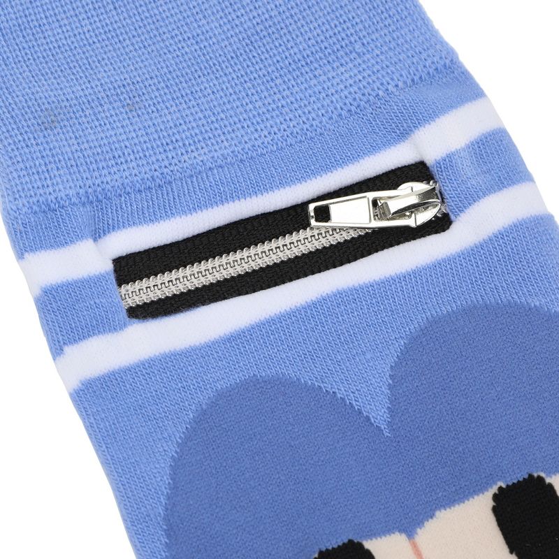 South Park Towlie Men's Blue Casual Crew Socks With Zipper Pocket, 3 of 7