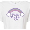 Women's - Polly Pocket - Polly Pocket Rainbow Logo Cropped Graphic T-Shirt - 2 of 4