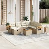 vidaXL 8 Piece Patio Sofa Set with Cushions - Beige With Table - 2 of 4