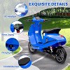 24V 350W Kids Electric Ride-on Motorcycle with LED Lights & Rear Brake, 5-14MPH, 132Lbs Max, Waterproof Design, , Motorbike for Ages 8-12 - 4 of 4