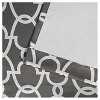 2pk 52"x96" Room Darkening Gates Sateen Woven Curtain Panels Dark Gray - Exclusive Home: Thermal Insulated, 96 Inch - 4 of 4