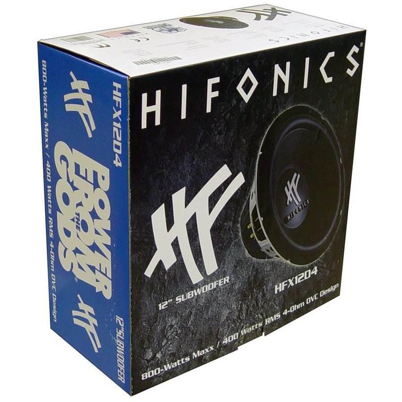 4) HIFONICS HFX12D4  12" 2400W Car Audio DVC Subwoofers Power Bass Subwoofers, 5 of 7