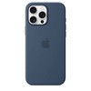 Apple iPhone 16 Pro Max Silicone Case with MagSafe - Denim - 3 of 4