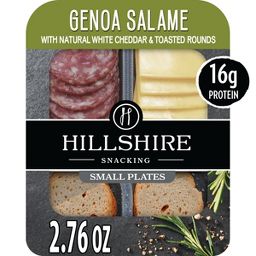 Hillshire Snacking Small Plates Genoa Salami and White Cheddar Cheese - 2.76oz