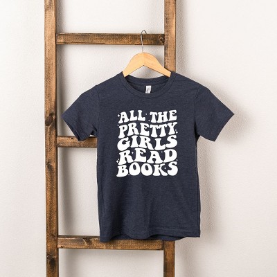 The Juniper Shop Pretty Girls Read Books Youth Short Sleeve Tee