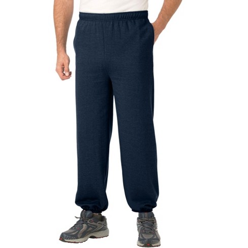Kingsize Men's Big & Tall Fleece Elastic Cuff Sweatpants - Tall - 6xl, Blue  : Target