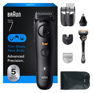 Braun Men's All-In-One Series 7 Trimmer Kit for Beard, Face, Hair