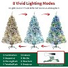 6.5ft Snow Flocked Pre-Lit Christmas Tree with 470 Color-Changing Lights and 8 Lighting Modes, 720 Branch Tips - 4 of 4