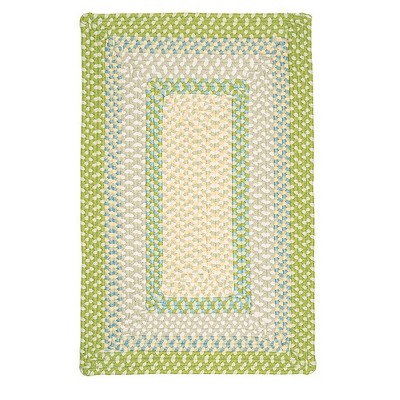 Colonial Mills Montego Braided Rug, Lime Twist 2'x3', Rectangle Shape
