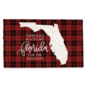 Creative Products There's no Place like Florida for the Holidays 30 x 18 Door Mat - 1 of 1