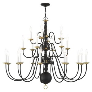 Livex Lighting Williamsburgh 22 - Light Chandelier in  Black - 1 of 3