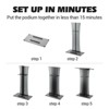 Slanted Podium Lectern Conference Pulpit Acrylic Podium Clear Transparent Church Lectern Pulpit Office Stand Up Floor-Standing Podium Lectern - 3 of 4