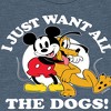 Boys' - Disney - Mickey Pluto Just Want All Dogs Short Sleeve Graphic T-Shirt - 2 of 4