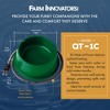 Farm Innovators 1 Quart 25 Watt Powered Heated Electric Water Bowl with Thermostatic Control and Anti Chew Cord Protector for Pets, Green - 3 of 4