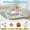 Skirfy 5-in-1 Baby Gym & Play Mat, Tummy Time Toys with Sensual Toys & 18 Balls for Newborns and Babies 0-12 Months, Whale - 4 of 4