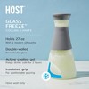 HOST Glass FREEZE Carafe Drink Containers for Fridge, Glass Juice Bottles with Lids, Glass Water Pitcher with Cooling Gel 27oz Gray Set of 1 - 2 of 4