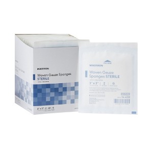McKesson Woven Gauze Sponges, 12-Ply, 3 in x 3 in, 40 per Pack, 30 Packs, 1200 Total - 1 of 4