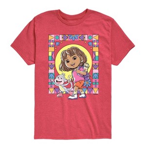 Boys' - Dora the Explorer - Boots Mosaic Short Sleeve Graphic T-Shirt - 1 of 4