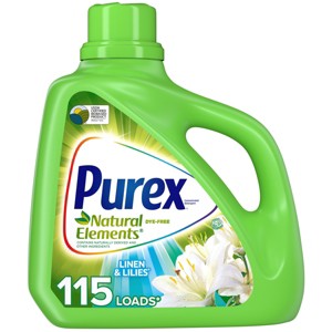 Purex Natural Elements Linen and Lilies HE Liquid Laundry Detergent - 150 fl oz - 1 of 4