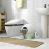 MaseiKar Hooded Cat Litter Box, Large Kitty Litter Pan with Lid, Scoop, Leaking Sand Pedal, Top Handle, Light Green - 3 of 4