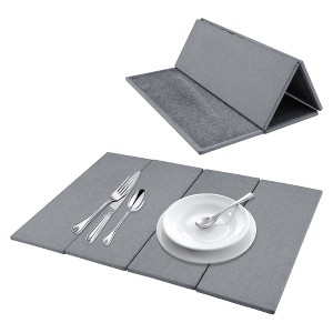 REGALWOVEN Foldable Diatomaceous Stone Dish Drying Mats for Kitchen Counter, Dishes, and Utensils - 1 of 4