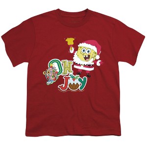 Boys' Spongebob Happy Holidays Homie! Arnold & Gerald Christmas T-Shirt - 1 of 4