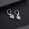 Sterling Silver Heart Dangle Earrings for Women Advanced Fashion Temperament, Low Allergy - 2 of 4
