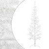 vidaXL Artificial Half Christmas Tree White - 70.9" - 3 of 4