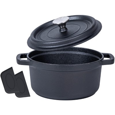 Cuisinel Pre-Seasoned 3-Quart Dutch Oven Cast Iron Cookware