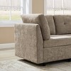 VANOMi Chenille Sectional Sofa with Ottoman - 4 of 4