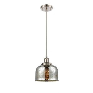 Bell - 1 Light Cord Hung Mini Pendant In Industrial Style-10 Inches Tall and 8 Inches Wide - 1 of 1