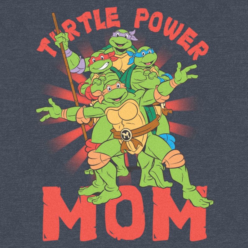 Women's Teenage Mutant Ninja Turtles Turtle Power Mom Racerback Tank Top, 2 of 5