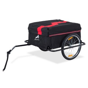 Steel Frame Bicycle Bike Cargo Trailer Luggage Cart Carrier For Shopping - 1 of 4
