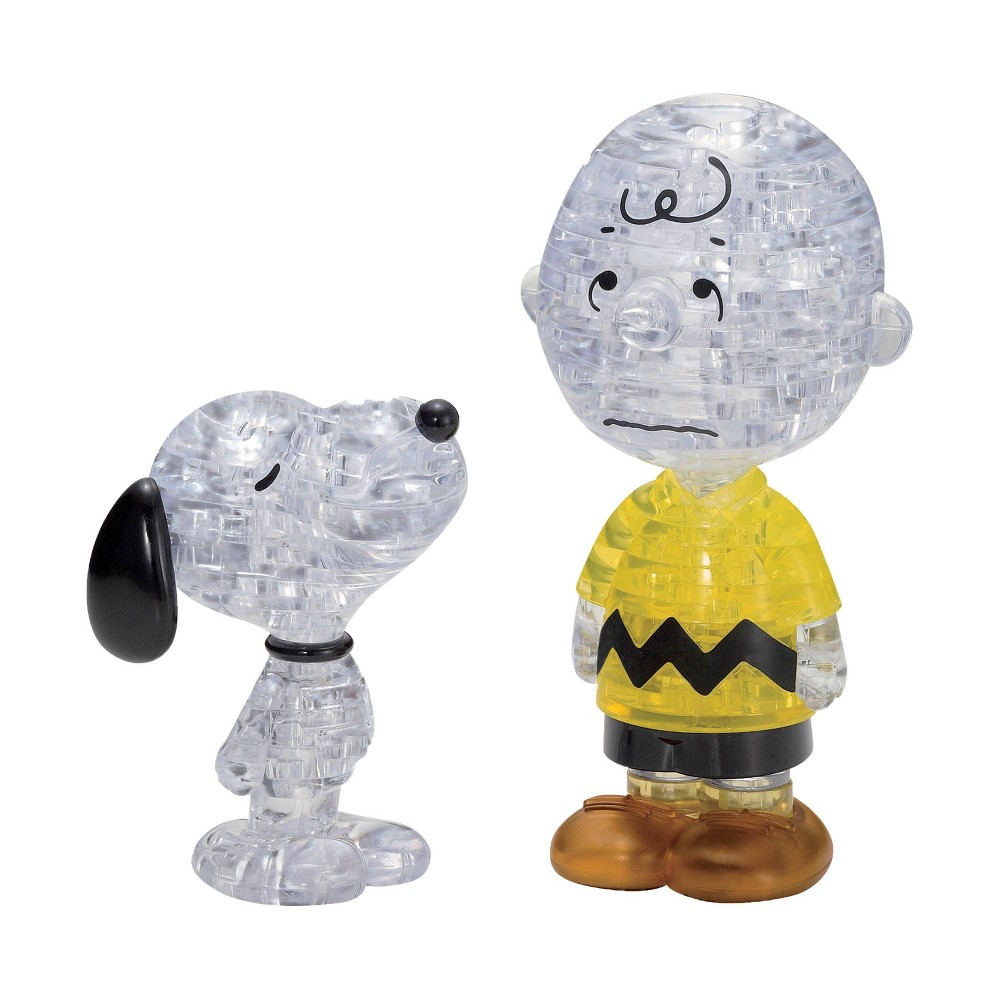 Photos - Jigsaw Puzzle / Mosaic Bepuzzled Peanuts Snoopy & Charlie Brown 3D Crystal Puzzle 77pc