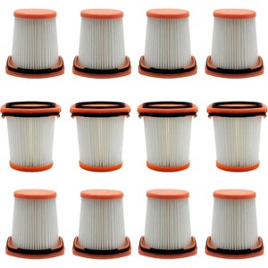 Nispira WS642AE WS640AE HEPA Filter Replacement for Shark Vacuum Wandvac Self-Empty System Ultra-Lightweight Powerful Cordless Stick, 12 Packs - 1 of 4