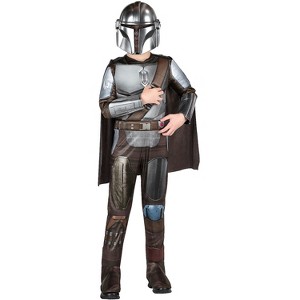 Jazwares Boys' The Mandalorian Qualux Costume - Size 12-14 - Brown - 1 of 2
